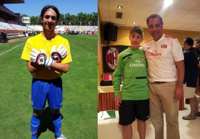  与守门员和球员 